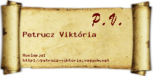 Petrucz Viktória névjegykártya