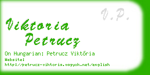 viktoria petrucz business card